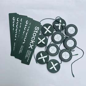 STOCKX tagi tag sportowe buty klamra zielona karta antykradzieżowa klamra zielony widelec antyregula  