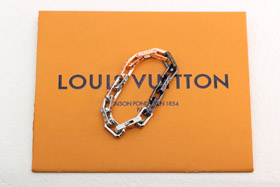 Louis Vuitton LV różowe złoto srebro czarny trzykolorowy splicing hartowane bambusowe bransoletka-36  