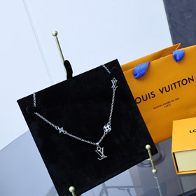 Louis Vuitton LV okrągły kwiatowy list wisiak naszyjnik-3633  