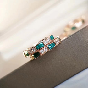 Bulgari węża kość pierścień diamentowy pierścień-3676  