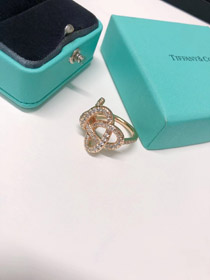 Tiffany owijać pusta wstążka diamentowy pierścień-3683  
