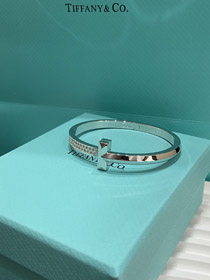 Tiffany pełny diament moissanite diament T-kształt klamra bransoletka bransoletka-3684  