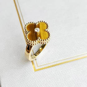 Van Cleef & Arpels klasyczny tygrys oko pierścień kamień-3693  
