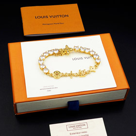 Louis Vuitton LV pełna bransoletka diamentowa-3804