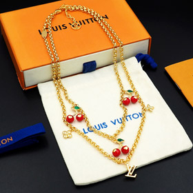 Louis Vuitton LV Cherry List Kwiatowy Naszyjnik-3814