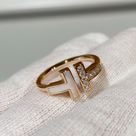Tiffany uśmiech pełny diamentowy naszyjnik-3828