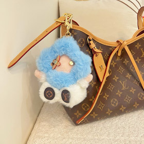 Louis Vuitton LV Mały słonecznik różowy pluszowy lalka Keychain Suspension-3889  