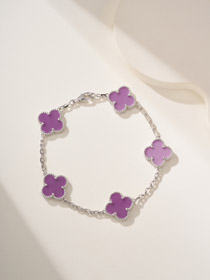 Van Cleef & ArpelsVan Cleef & Arpels Van Cleef & Arpels Fioletowa Kwiat Bransoletka-3905  