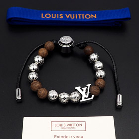 Louis Vuitton LV regulowany sznurek ozdobiony drewnianym napisem slajdową klamrą koraliki-3947  