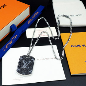 Louis Vuitton LV wojskowy list naszyjnik-4021  