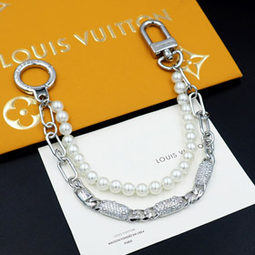 Louis Vuitton LV perła pełny diament podwójne talia łańcuch talia łańcuch torba łańcuch-4056  