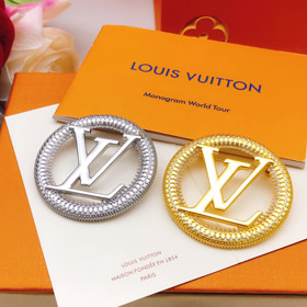 Louis Vuitton LV okrągły diament list broszka-4052  