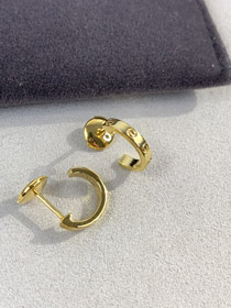 Cartier list śruba wąskie kolczyki-4077  