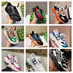 Dolce & Gabbana DG gruba podeszwa, wysokie obcasy, miękkie, oddychające buty z niskim topem tata-295  