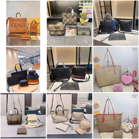Fendi Coach Gucci trzyczęściowa torebka zestaw-4692  