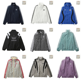 Adidas Nowe Trzy-Pasowe Stand Kołnierz Casual Kurtka Sportowa-4777  