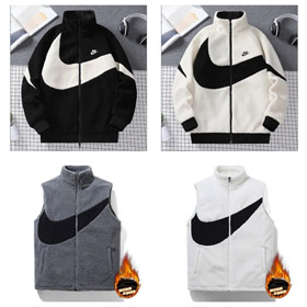 Nike Sportswear odwracalna kurtka/kamizelka z dużym logo-4811  