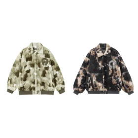 Chrome serca CH Nowy Gradient Lambswool ciepły płaszcz-4830  