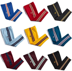 Igły Butterfly spodnie - czarno-białe paskowe spodnie sweatpants-4913  