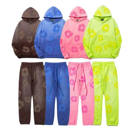 Denim Tears Girland Hooded Sweater z długim rękawem Sweater-5142  