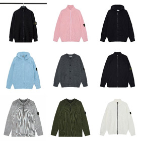 Kamień wyspa sweter kardigan, pełny kolor dzianiny z długim rękawem kurtka z zamkiem-5228  