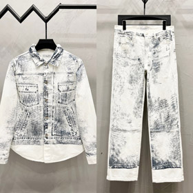 Dior nowy atrament myć szkic druk i graffiti denim set-5319  