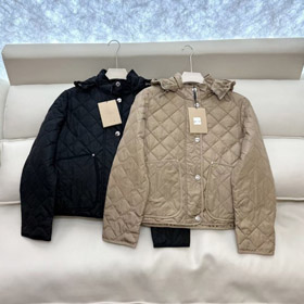 Burberry nowy casual quilted kapuchowaną pled ciepłe kurtka-5356  