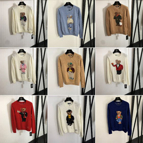 Polo Ralph Lauren nowa kolekcja niedźwiedzia jacquard dzianinowy sweter-5391  