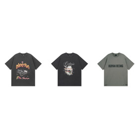 Balenciaga nowa luźno dopasowana szyja załogi koszulka z krótkim rękawem-5436  