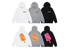 Stussy nadruk lody Hoodie-5537  