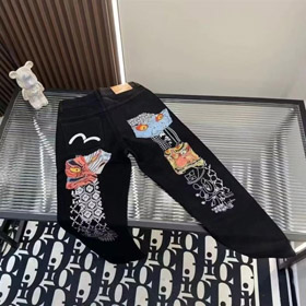 EVISU nowe proste nogi haftowane dżinsy-5867  