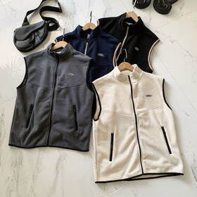 Lacoste fleece wyłożona kamizelka termiczna-5941  