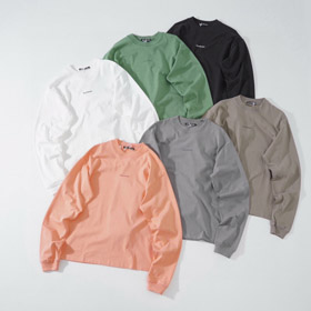 Acne Studios umyta koszulka z długim rękawem-5943  