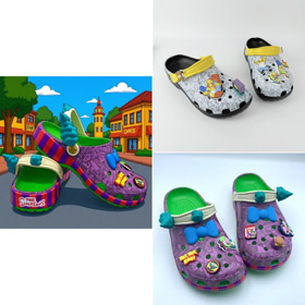 Nowe Crocs Simpsonowie Burger Shop clogs-5960  