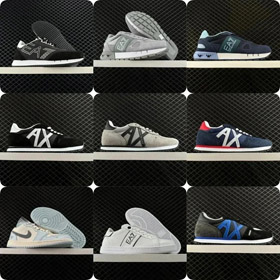EMPORIO ARMANI amortyzujące, antypoślizgowe, odporne na zużycie i oddychające buty z niskim topem-29  